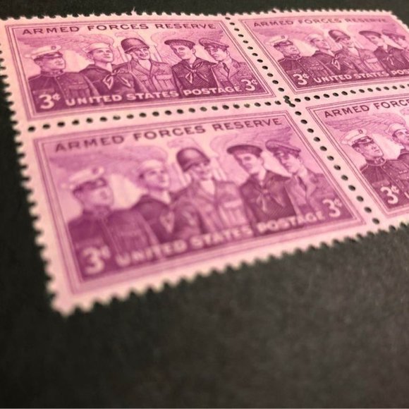 1955 US Armed Forces 4x6 Framed Stamp Art Army Vintage USA #FR1067. - Picture 3 of 6